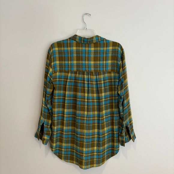 Pilcro Plaid Button-Down Shirt - Picture 4 of 8